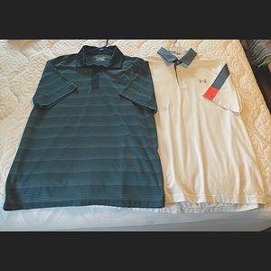 2 Men’s Under Armour polos - size large